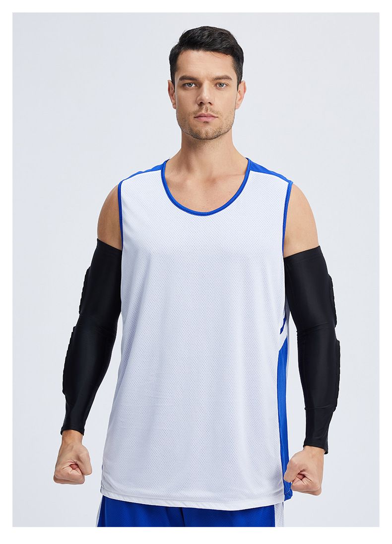 Waben-Basketball-Antikollisions-Armschutz, Lycra, verlängerter Druck-Torwart-Ellenbogenschutz, Fußball, Bergsteigen, Rugby-Ellenbogenschützer_voghion.com