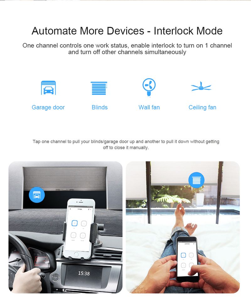 SONOFF 4CHPROR3 Wifi Licht Fernbedienung 433 Mhz RF Smart Home Controller 4 Kanal/Gang Intelligentes drahtloses Schaltermodul_voghion.com