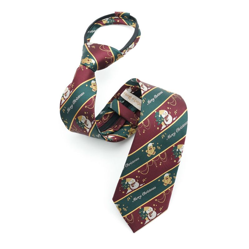 Original Genuine In-Stock Christmas Snowman Party Theme Hand-Tied No-Tie Necktie Bow Tie For Men And Women Small_voghion.com
