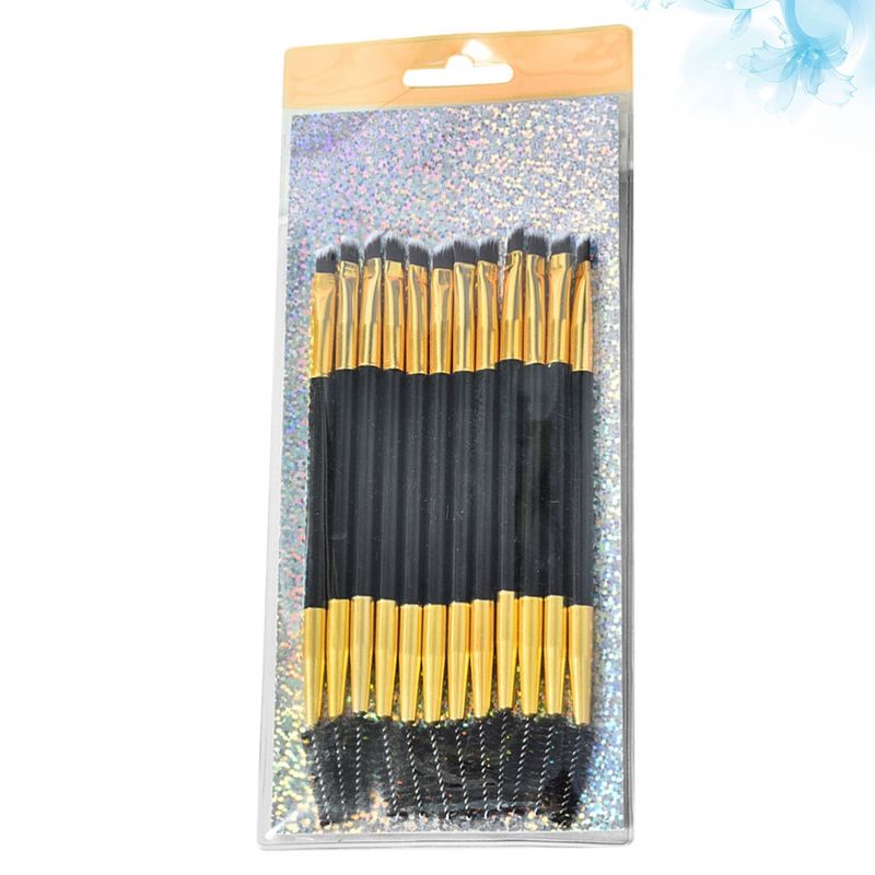 12 Pcs Augenbrauen Pinsel Make-Up Dual Zweck Kamm Spirale Wimpern Roller_voghion.com