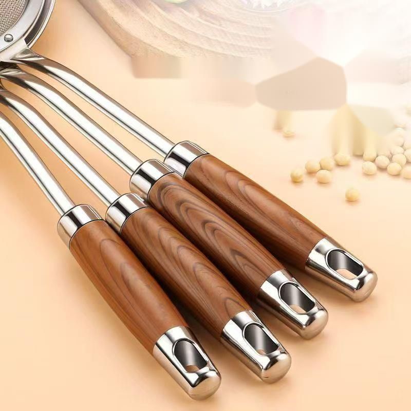 Stainless Steel Strainer Ultra-fine Oil Spoon Soy Milk Filter Mesh Household Food-grade Powder Sieve Tool_voghion.com