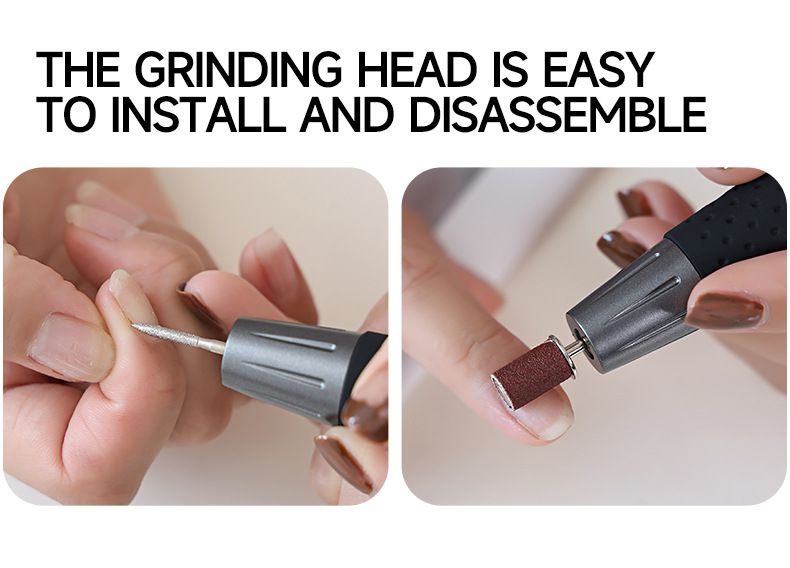 Dissolvant pour vernis à ongles et outil d'art rechargeable, stylo de meulage, petit polissoir à ongles portable_voghion.com