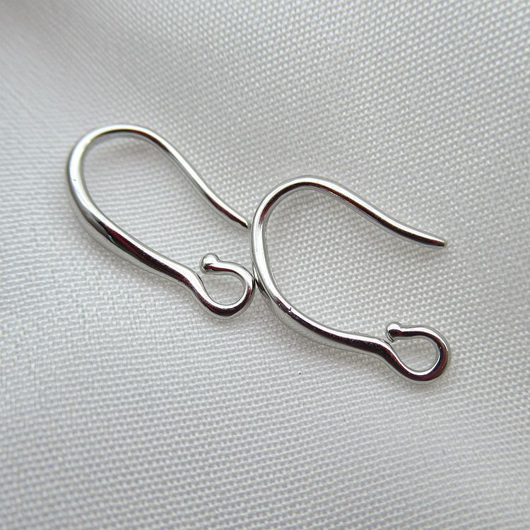 Accessori fai da te S Materiali per orecchini in argento sterling Orecchini in stile coreano Ganci per orecchini lisci, semplici e minimalisti_voghion.com
