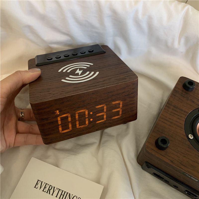 Wireless Multi-Functional High-End Ins Wooden Bluetooth Audio_voghion.com
