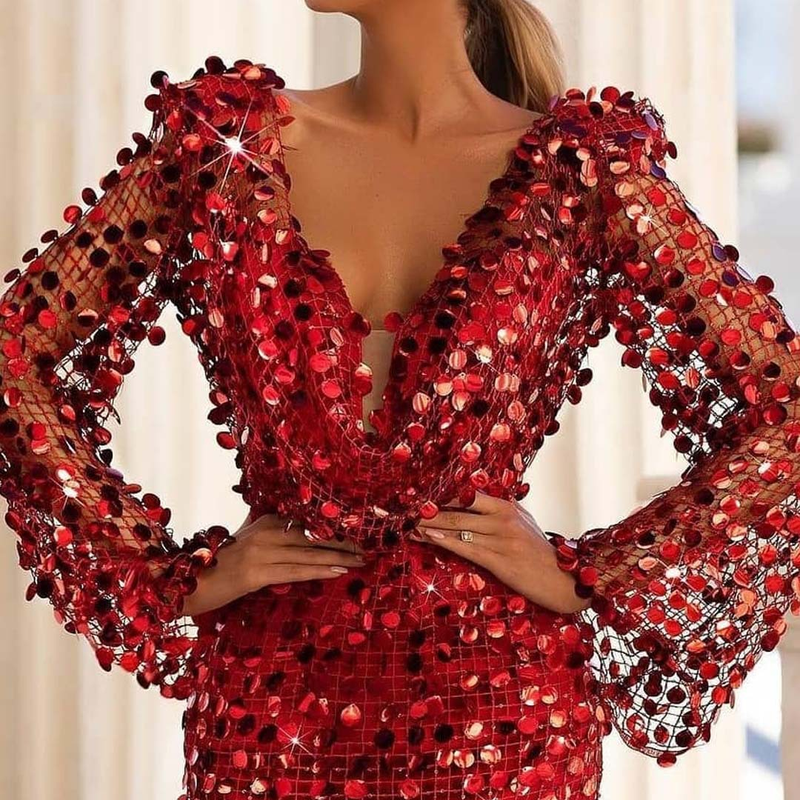 Damenbekleidung Toastkleid Braut Weiblich Weinrot Abendkleid_voghion.com
