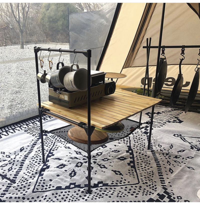 Manta de camping, manta de sofá, manta de línea, manta decorativa_voghion.com