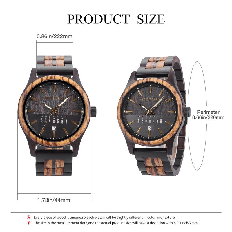 BOBO BIRD træure One Piece Drop Shipping Kvarts træ modeure til mænd_voghion.com
