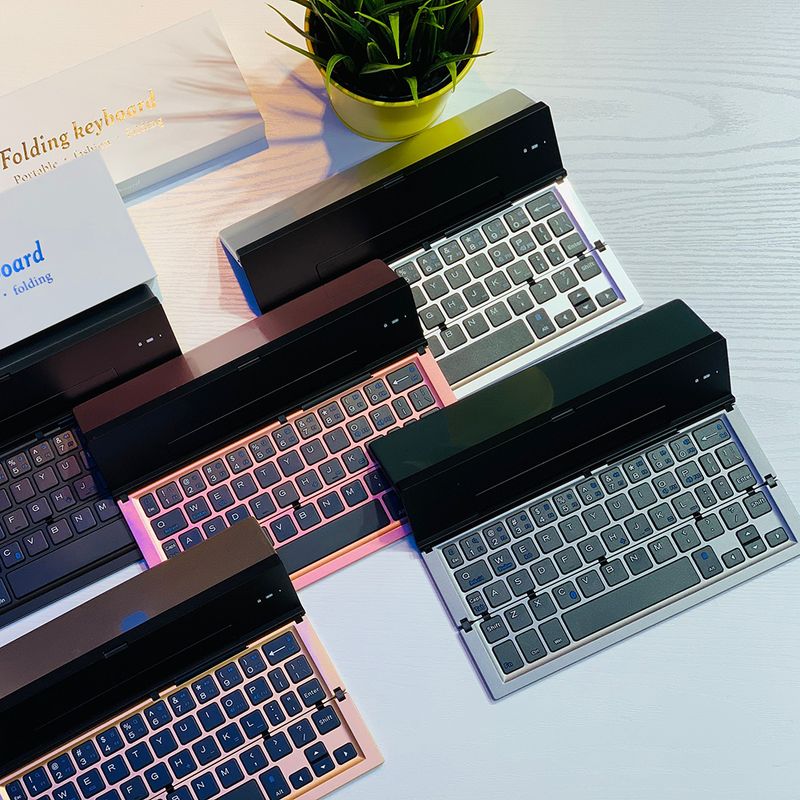 Wireless Folding Keyboard BT 5.1 Numeric Keypad for IOS Android Windows for Ipad Tablet Portable Mini Digital Keypad_voghion.com