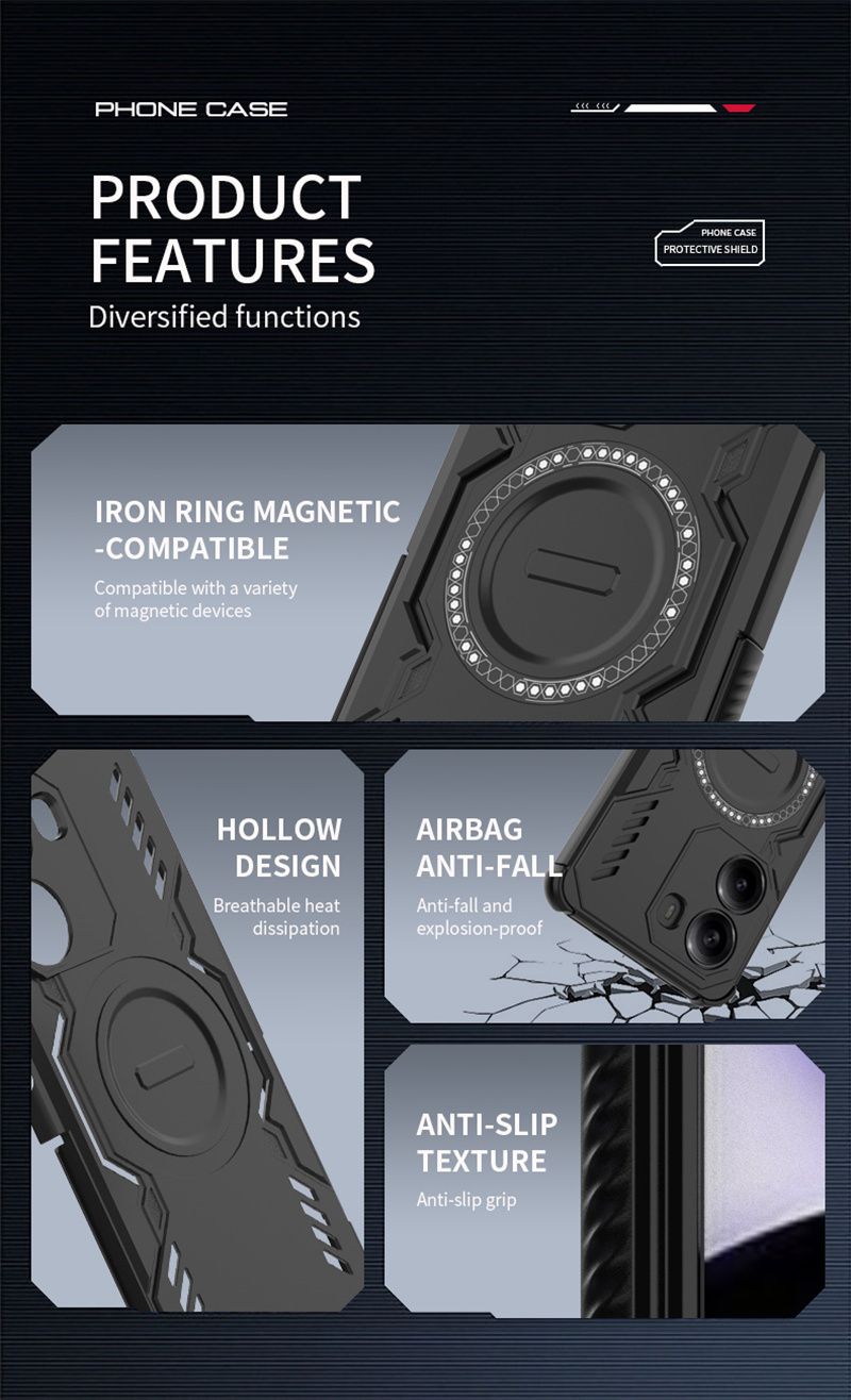 For Xiaomi Poco X7 5G Case Magnetic Armor Back Cover For Poko Poxo Pocco Little X 7 Pro X7pro Camera Protection Coque_voghion.com