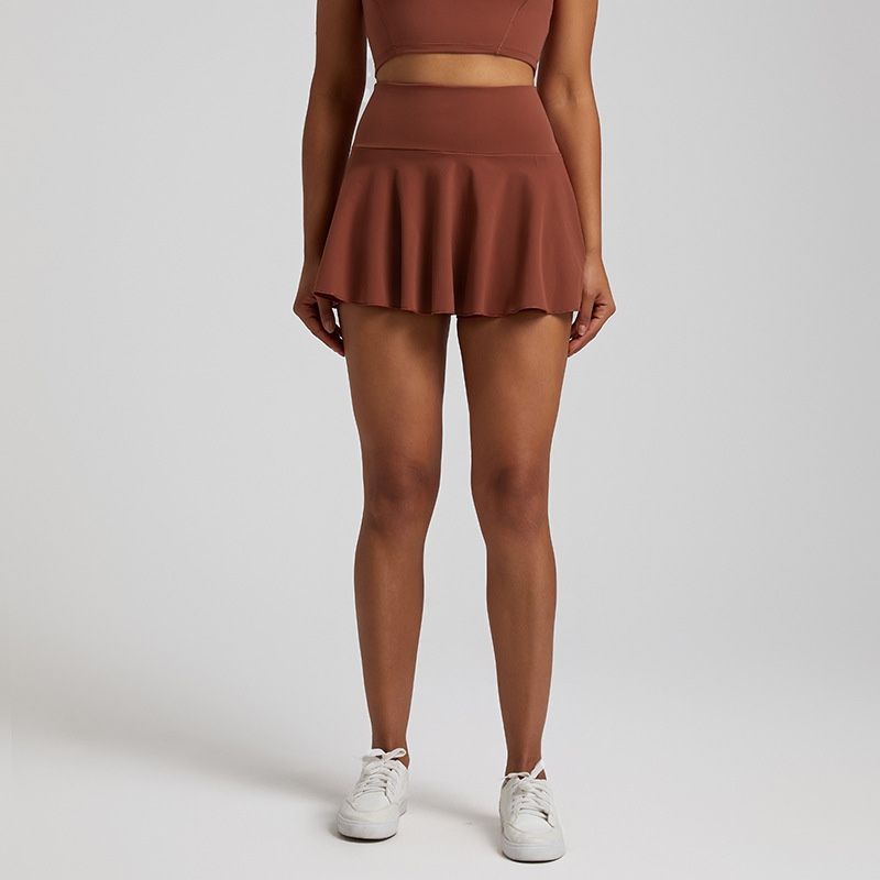 Convient à toutes les saisons, nouveau short respirant anti-exposition pour yoga, course à pied, sport, fitness, tennis, pour femmes_voghion.com