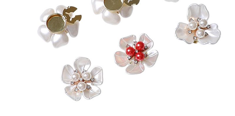 Copribottoni staccabili con perle intarsiate, diamanti, gardenia, gemelli per camicia e abito_voghion.com