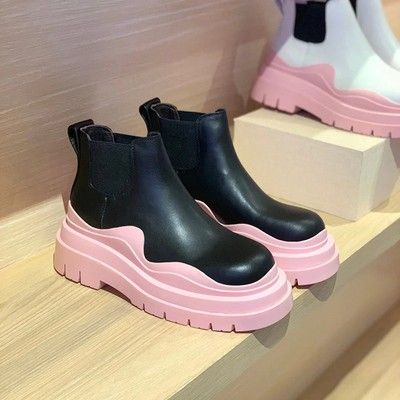 Martin Mona 2025 Nuovi stivali corti a sigaretta con suola spessa e snellenti per donna_voghion.com