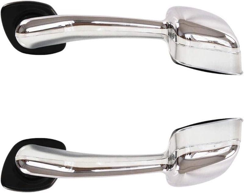 2PCS Hood Mirror Fit For Freightliner Cascadia 2008-2016,Pair Hood Mirrors Kit Trucks Driver Left And Passenger Side Pair (Chrome)_voghion.com