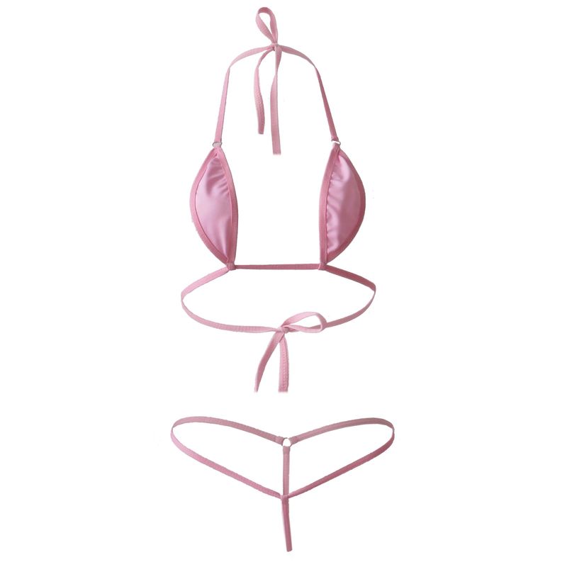 Intimates Mini kupaći kostim Kupaći kostim Lady Seksi prozirne grudnjake Ženski bikini s tri točke_voghion.com