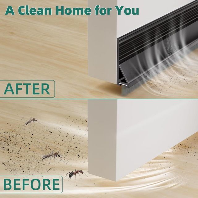 Door Bottom Sealing Strip Single Top Strip No Glue Silent Door Seam Sound Insulation Insulation Insect-proof Sealing Bedroom Windshield Sound_voghion.com