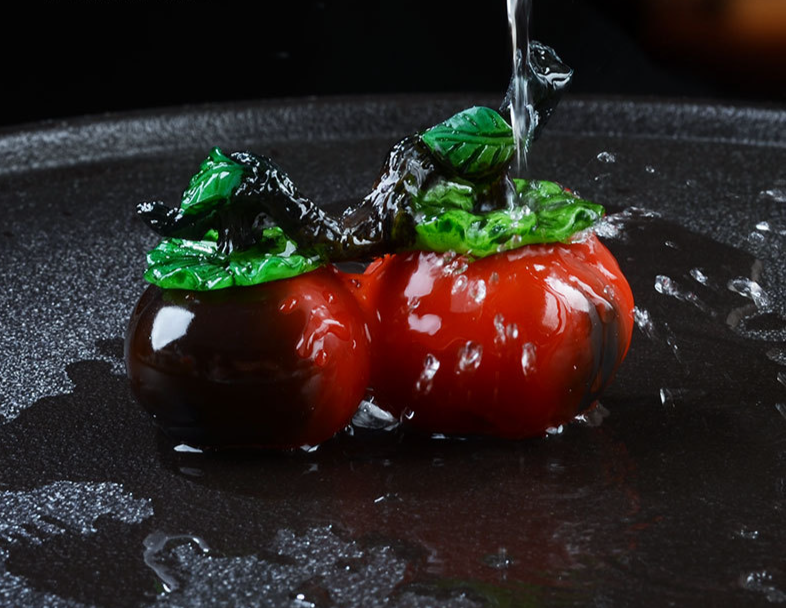 Creative Purple Clay Color-Changing Pet Ornament, Nurturable Persimmon Ruyi Play Decoration, Art Tray Tea Ceremony_voghion.com