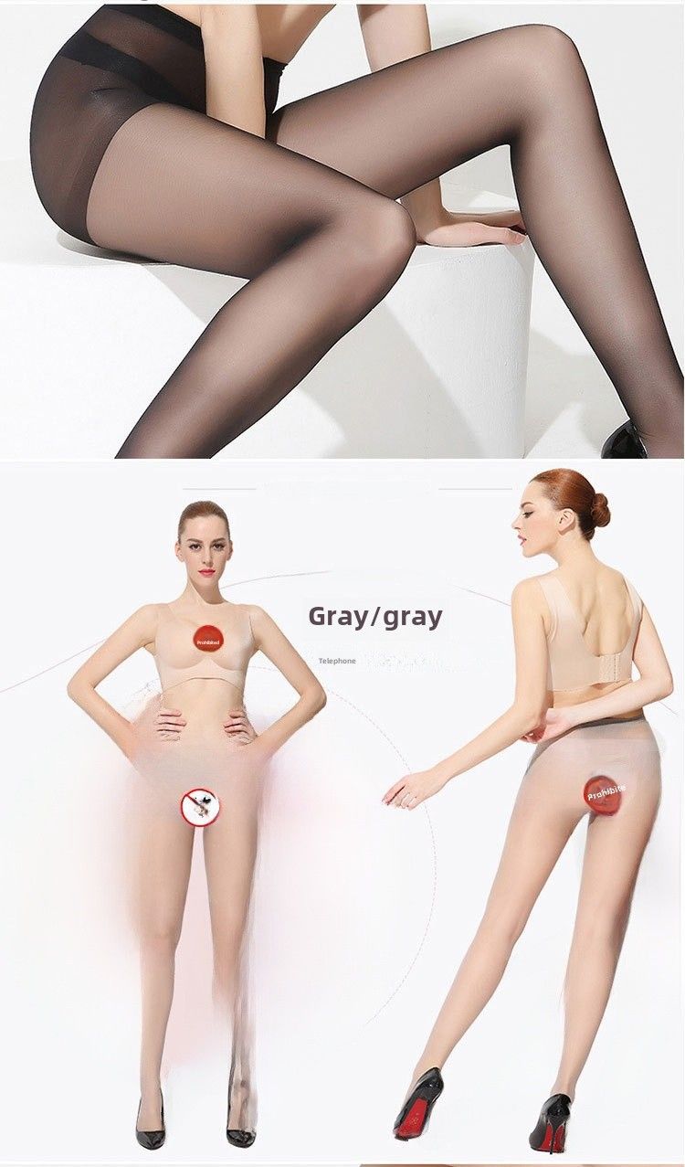 Longsha stockings pantyhose wholesale supermarket thin black silk 0D high elastic plus fat plus size stewardess tights summer_voghion.com