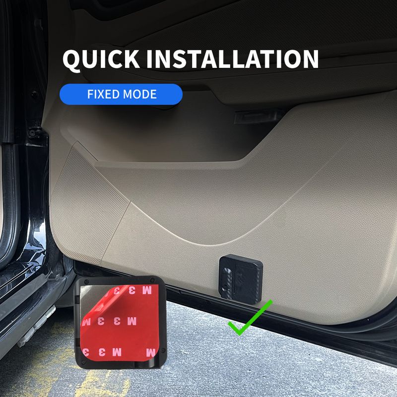 Proyector de bienvenida LED de doble sentido para puerta de coche, ambiente nocturno, decoración, foco, interruptor de inducción_voghion.com