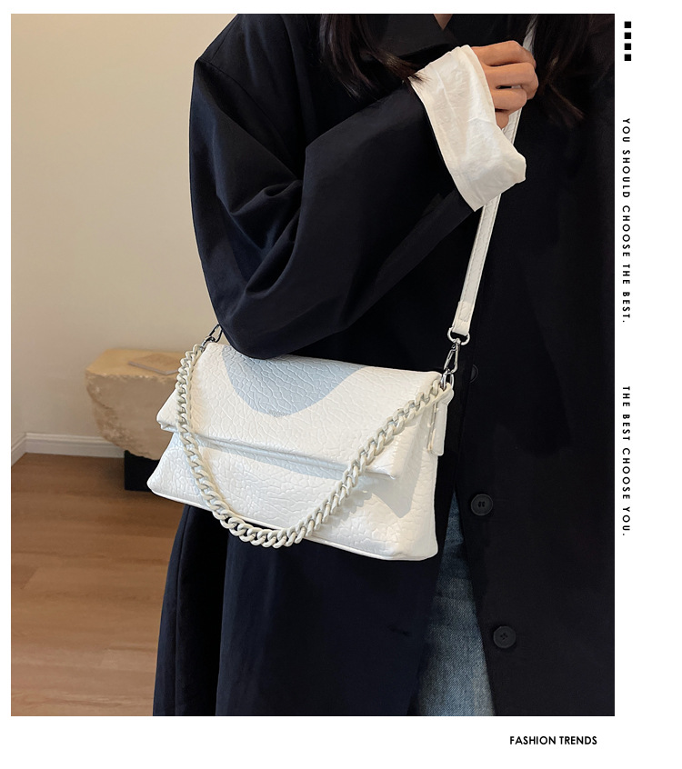 Minority Simple And High-end Chain Handväska Bag Dam Nytt 2023 Sommarmode Messenger liten fyrkantig väska_voghion.com