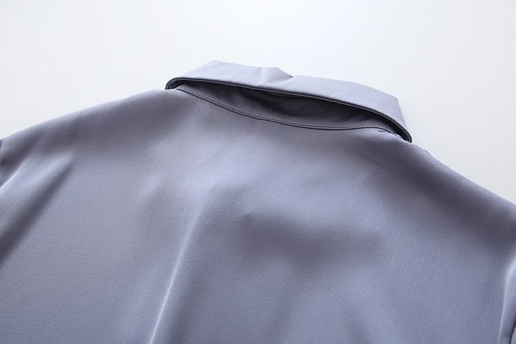 Damenbekleidung High-End-Design Nische Berufskleidung Pendler Langarm Slim Fit Top_voghion.com