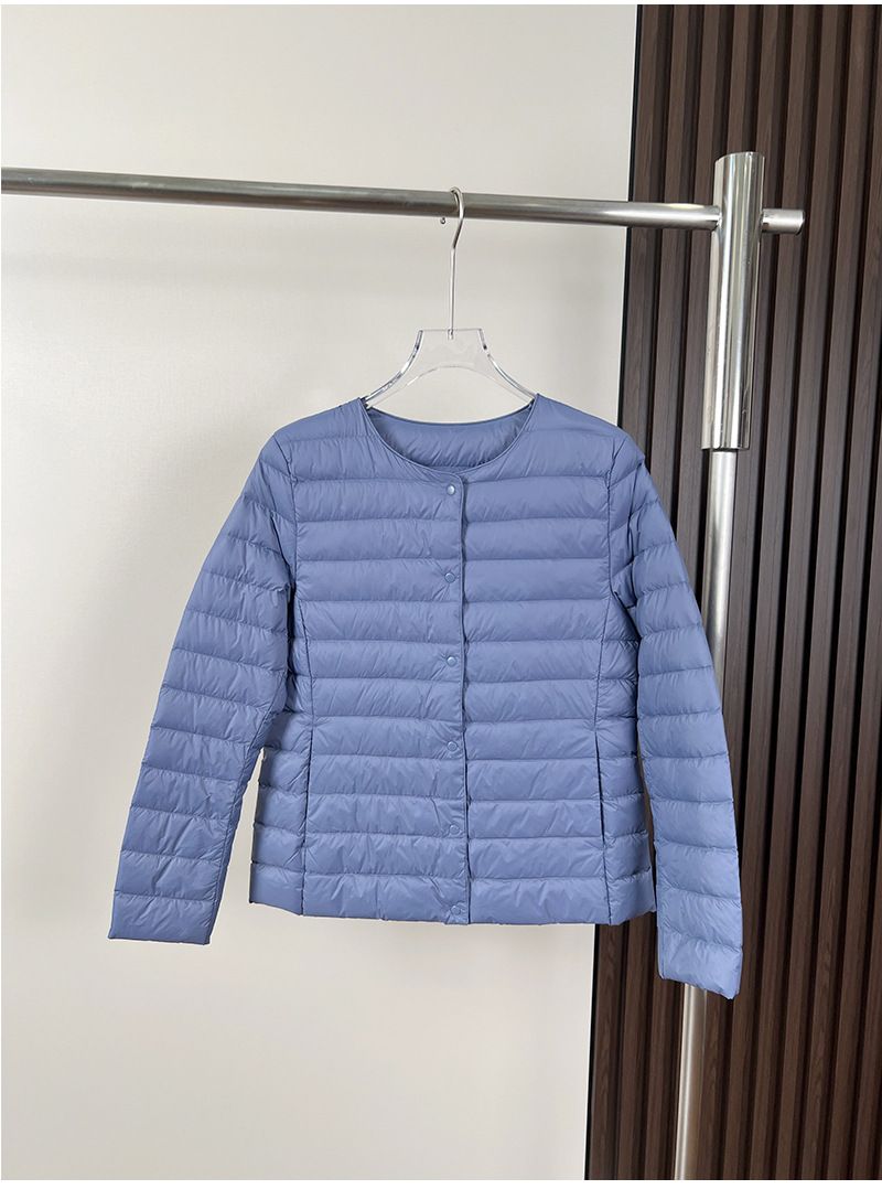 "Women's Lightweight Down Jacket – 51%-55% Duck Down – Slim Fit Long Sleeve V-Neck Layering Piece (S-4XL)"_voghion.com