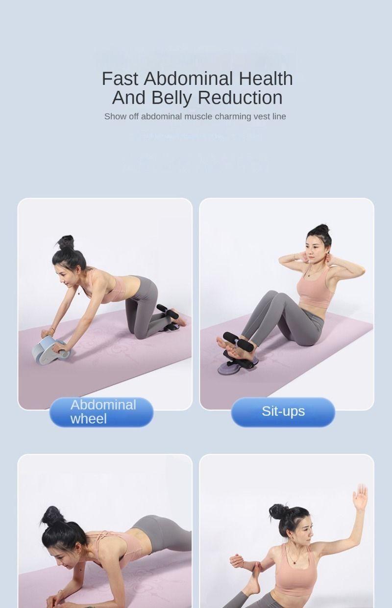 Beginners Automatic Rebound Abdominal Wheel Mobile Phone Bracket Abdominal Muscle Weight Loss Abdominal Roll for Men and Women_voghion.com