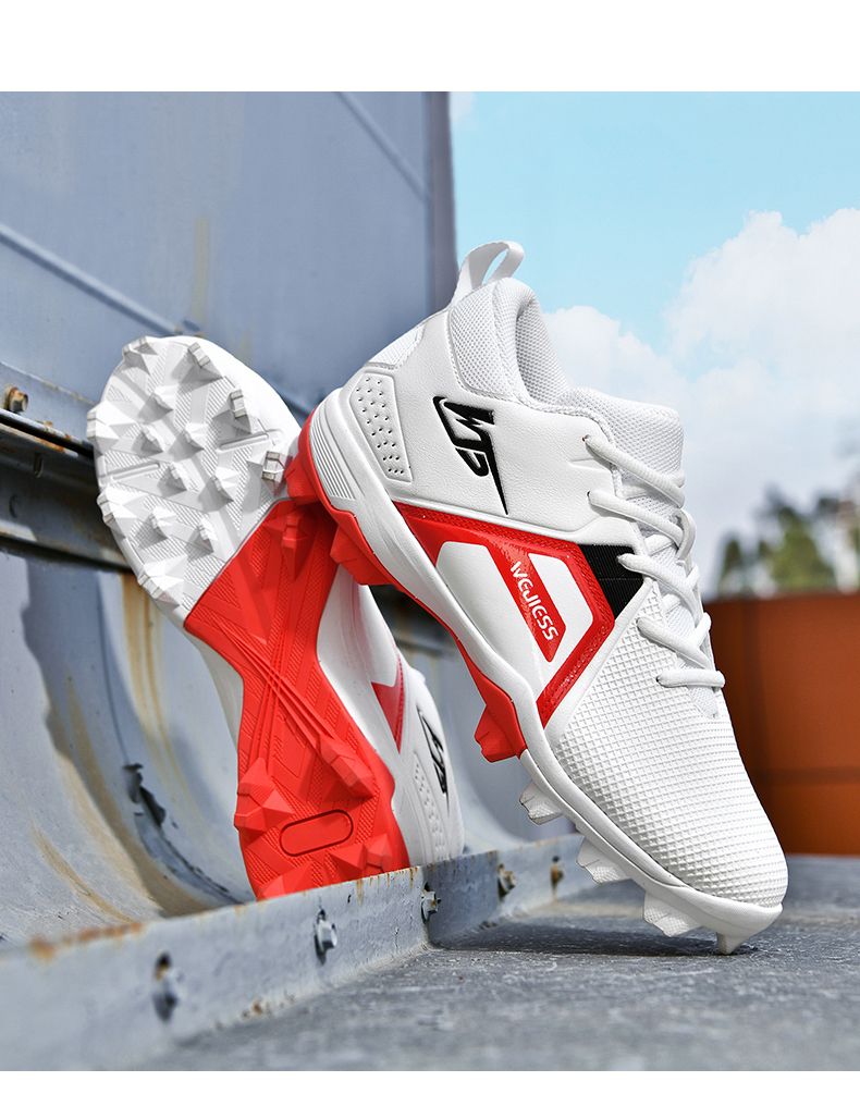 Men's Soccer Rugby Shoes, Baseball Shoes With Full Super Movable Surface + MD Rubber Sole_voghion.com