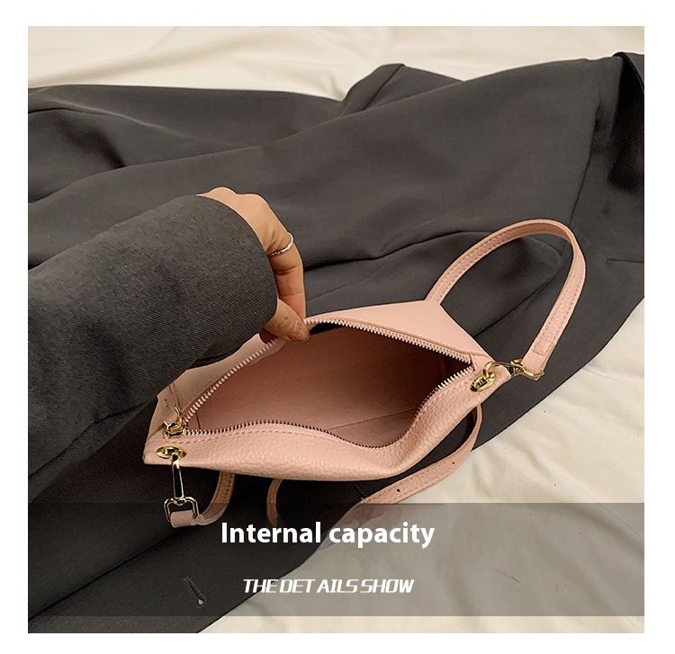Modello unico di litchi in morbida pelle 2024 Nuova borsa a tracolla monospalla alla moda estiva Versatile piccola borsa da trasporto_voghion.com