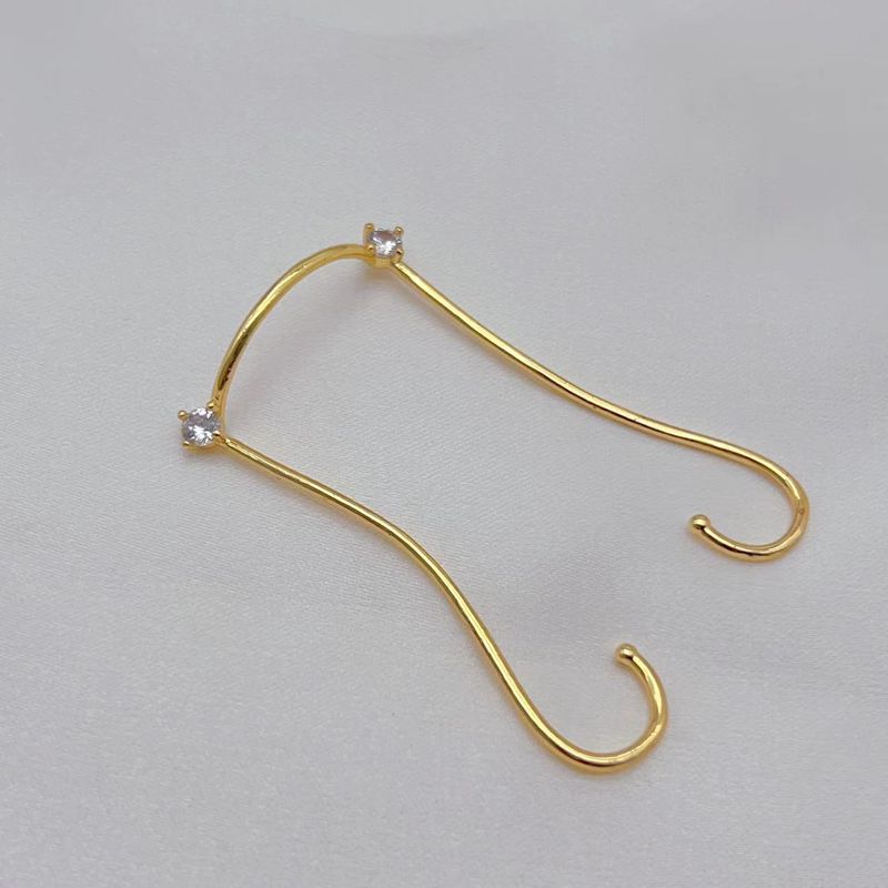 Women's Jewelry Geometric Diamond Studded Three Dimensional Nose Ornaments, Creative Personality Exaggerated Cyberpunk Style Advanced Nose Clip_voghion.com