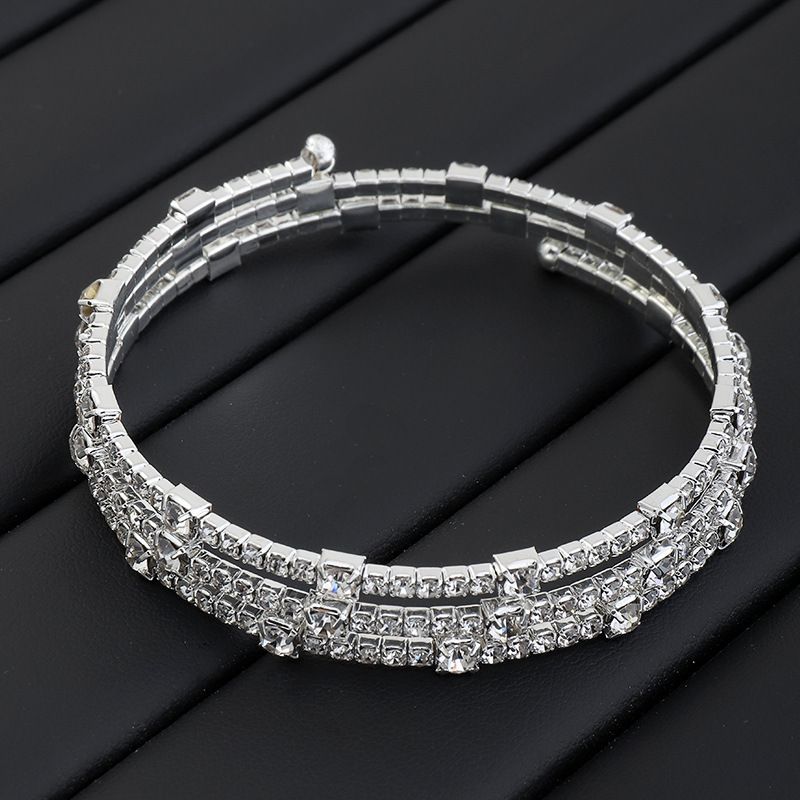 Hand Jewelry Elegant Multi-layer Wrap Multi-row Pearl Rhinestone Bracelet_voghion.com