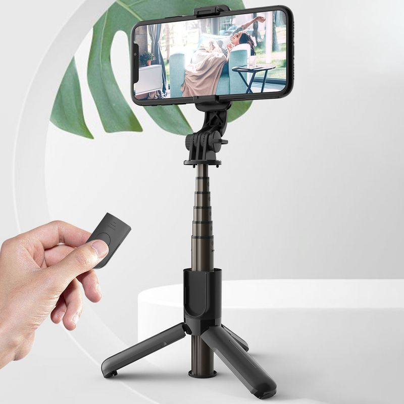 Kunjiuyou Selfie tyč Nastavitelná multifunkční LED výplňové světlo Bluetooth kompatibilní dálkové ovládání telefon stativ pro_voghion.com