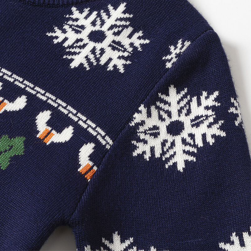 Weihnachtskleidung für Kinder Jungen-Cartoon-Pullover-Pullover für Mädchen Weihnachts-Elch-Pullover für Mädchen Neujahr Herbst/Winter-Pullover_voghion.com