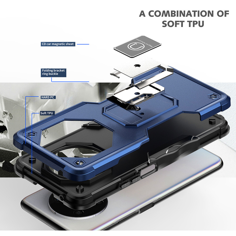 KEYSION Shockproof Armor ovitek za Honor X9 5G X30 Silikonski + PC kovinski obroč stojalo hrbtni pokrov telefona za Huawei Honor Magic_voghion.com
