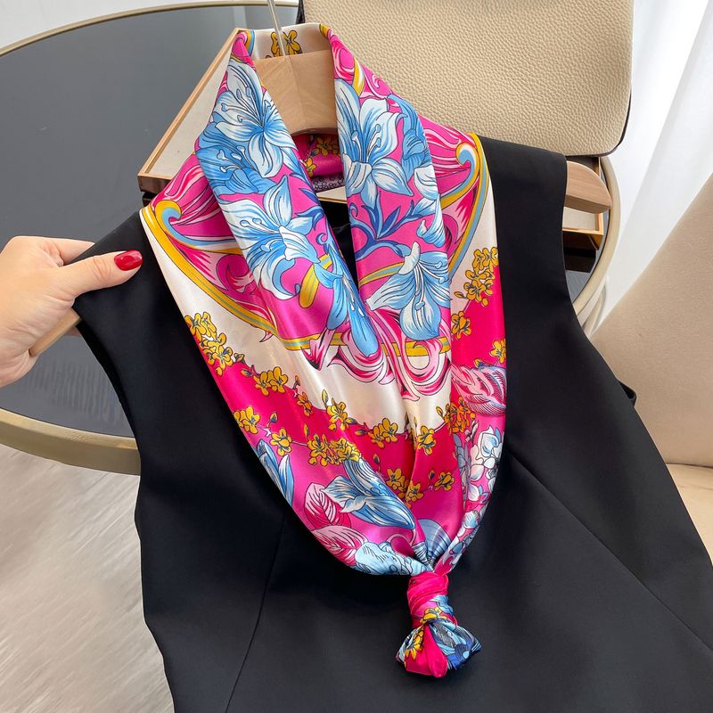 Sciarpa da donna alla moda, in raso, nuova seta, 90 colori, stampa Ding, decorazione generosa_voghion.com