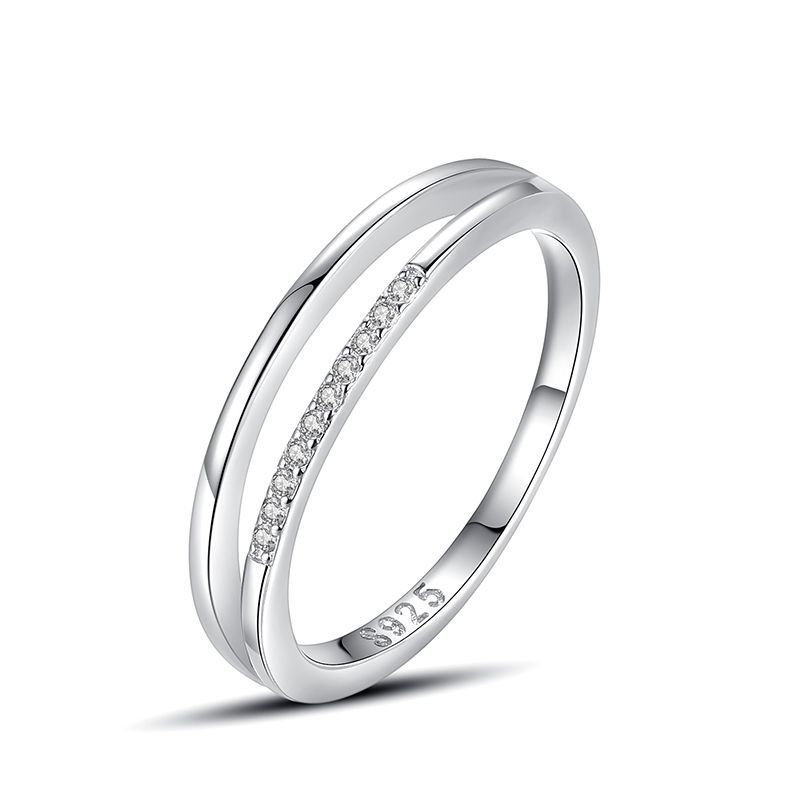 Tancise Anello in argento con zirconi classici Gioielli da donna Promessa di nozze Regalo per feste_voghion.com