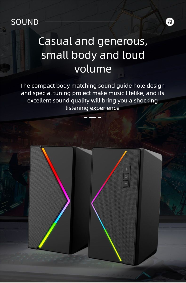 Computer Speakers Volume High Sound Quality Laptop Home Living Room Desktop Subwoofer Bluetooth Small Speaker_voghion.com