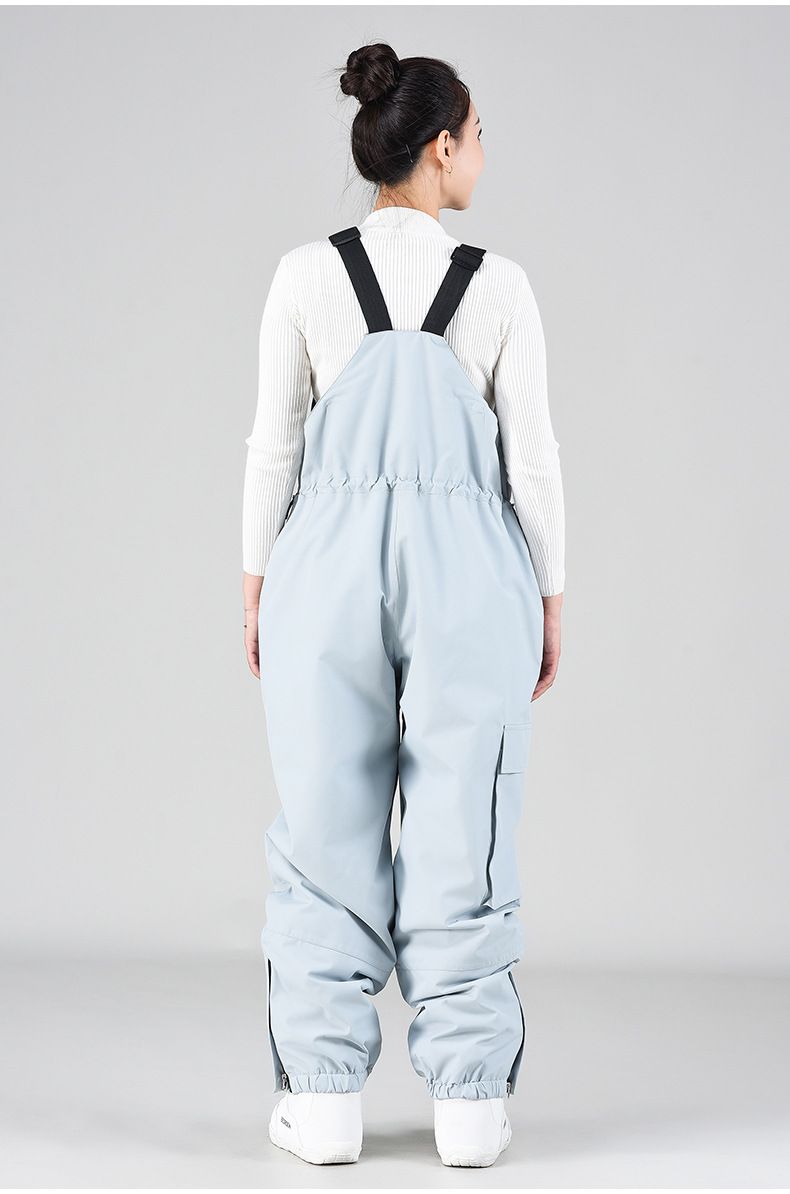 Pantaloni da sci unisex oversize invernali antivento da snowboard, termici, monopezzo_voghion.com