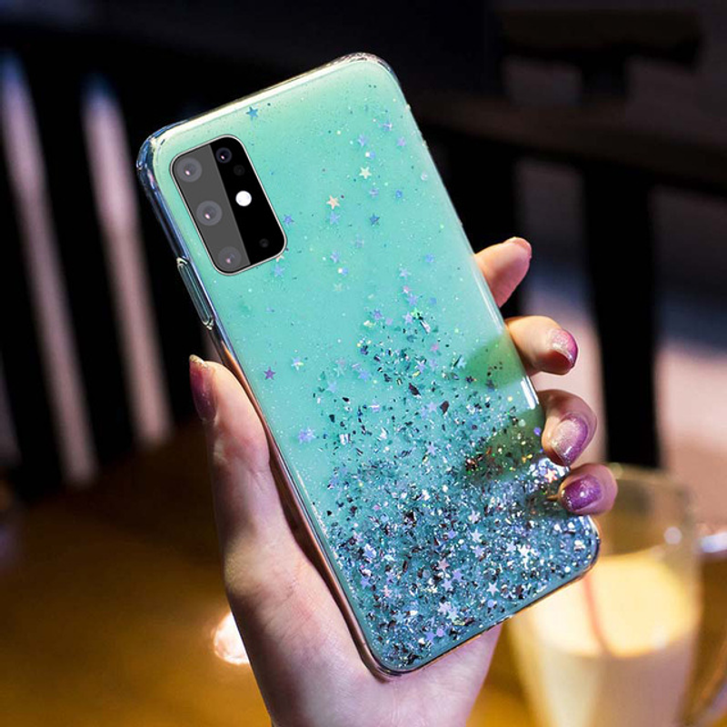 Crystal Glitter Cover fir Huawei P50 Pro P40 Lite E P20 P30 Pro Sequins Silikon Case Huawei Mate 40 Pro P30 Lite P40 Pr_voghion.com