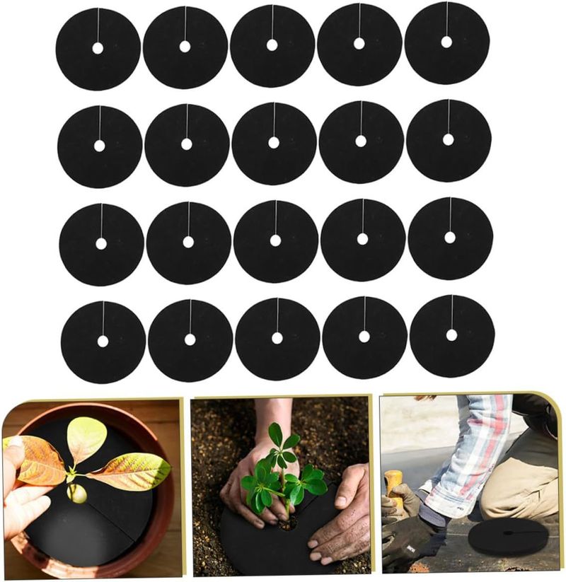 Vliesstoff-Gartentuchabdeckung, ökologisches Kontrolltuch, Kontrolltuch, atmungsaktiv, feuchtigkeitsspendend, abbaubar, Obstbaum-Obstgarten-Rasenfolie_voghion.com