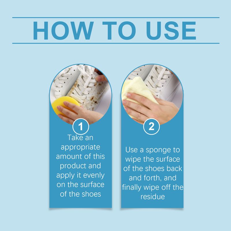 Jue-Fish White Shoes Cleaning Cream, Sports Shoes And Canvas Shoes Without Washing Surface Stains Multi-Functional Cleaning Cream_voghion.com