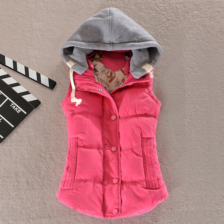 Gilet invernale da donna in cotone corto e caldo_voghion.com