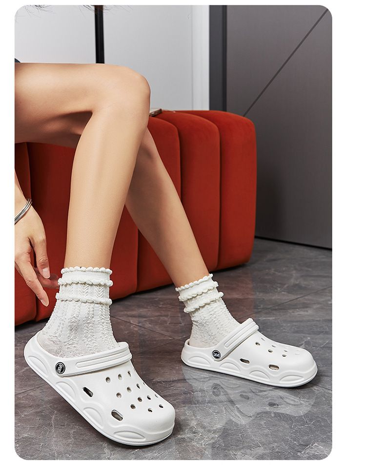 Sandali traspiranti in EVA per coppie - Scarpe da spiaggia leggere per uomo e donna - Scarpe da esterno slip-on ad asciugatura rapida con design cavo_voghion.com