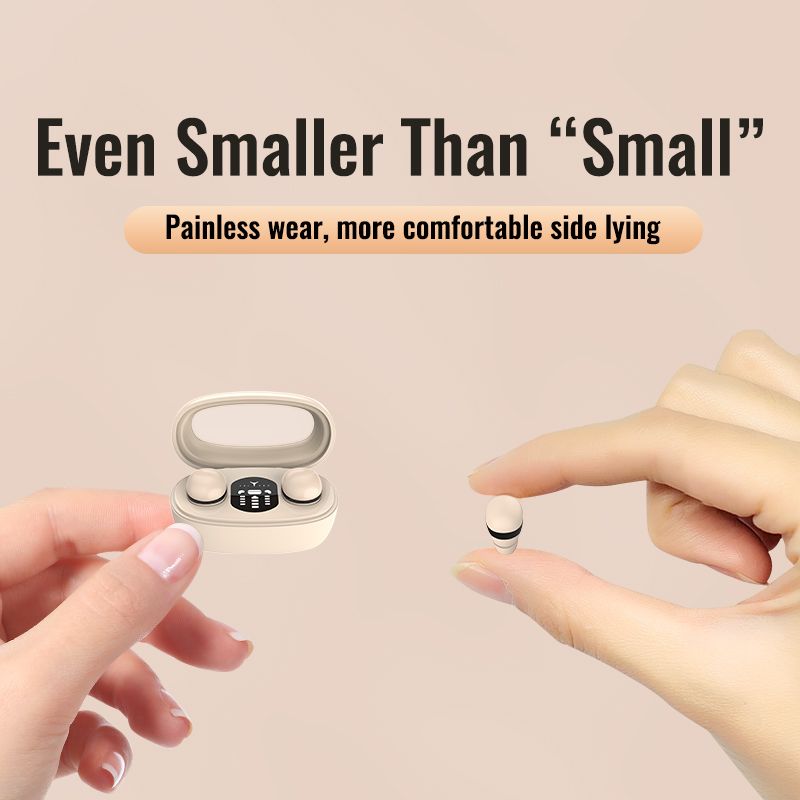 Bluetooth 5.3 Mini Headphones Invisible Earbuds TWS Wireless Headsets HiFi Stereo Sports Noise Reduction Earphones_voghion.com