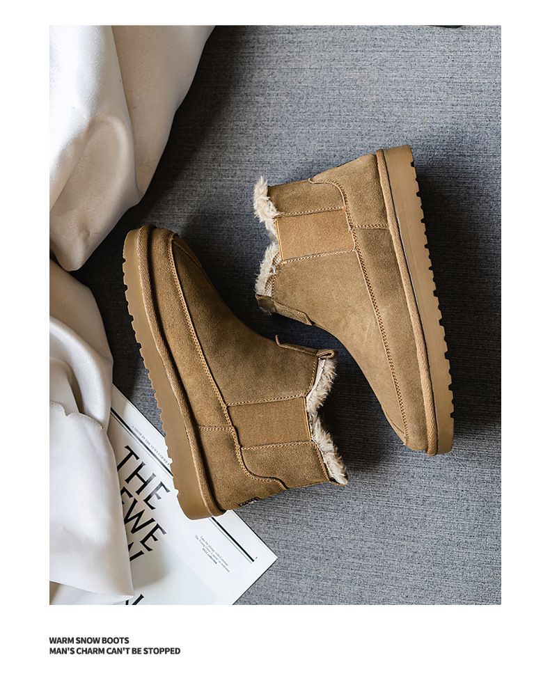 Men's Shoes Autumn And Winter New Snow Boots With Cotton_voghion.com