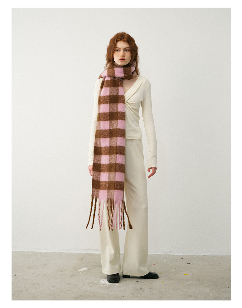 Verdickter klassischer Kaschmirschal mit großem Karomuster für Damen, weicher Winterschal mit Schachbrettmuster_voghion.com