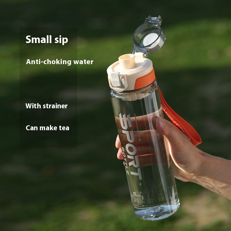Wasserflasche für Männer mit großem Fassungsvermögen, tragbarer Plastikbecher für Jungen, für die Schule, Sommersportflasche für Studentinnen_voghion.com
