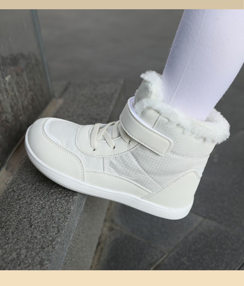 Ski Boots Winter New Children's High Top Plus Velvet Thickened Wide Head Cotton Shoes Outdoor Warm Snow Boots_voghion.com