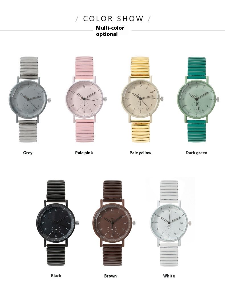 Digital Student Women's Elastic Band Quartz Watch_voghion.com