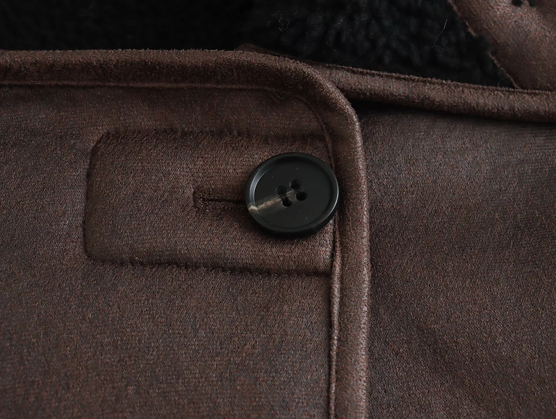 TRAF 2023 Fashion Leisue New Casual Leathe Shit Coat With Belt Jacket Coat Top Coat Autumn Winte Long Sleeve_voghion.com