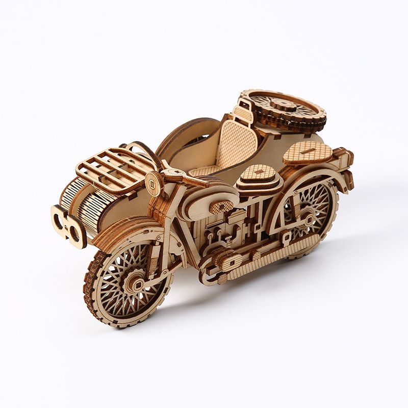 3D Holz dreidimensionale Puzzle Motorrad DIY Kinder pädagogisches Spielzeug Urlaub Party Geschenk Ornament_voghion.com